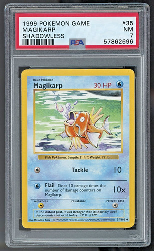 Magikarp (Shadowless) graded PSA 7 for sale on eBay
