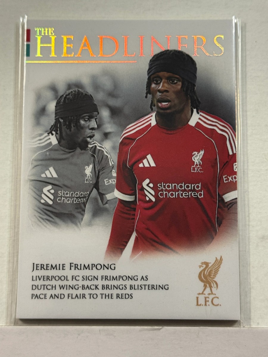25/26 season リバプールFRIMPONG 30 2025/26 Futera Headliners Liverpool Rainbow Foil #01 Jeremie