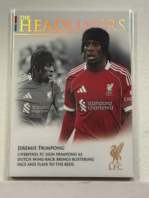 2025/26 Futera Headliners Liverpool Rainbow Foil #01 Jeremie