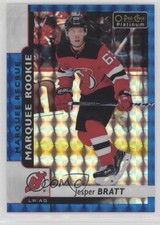 2017-18 O-Pee-Chee Platinum Royal Blue Cubes 82/99 Jesper Bratt #197 0nr3