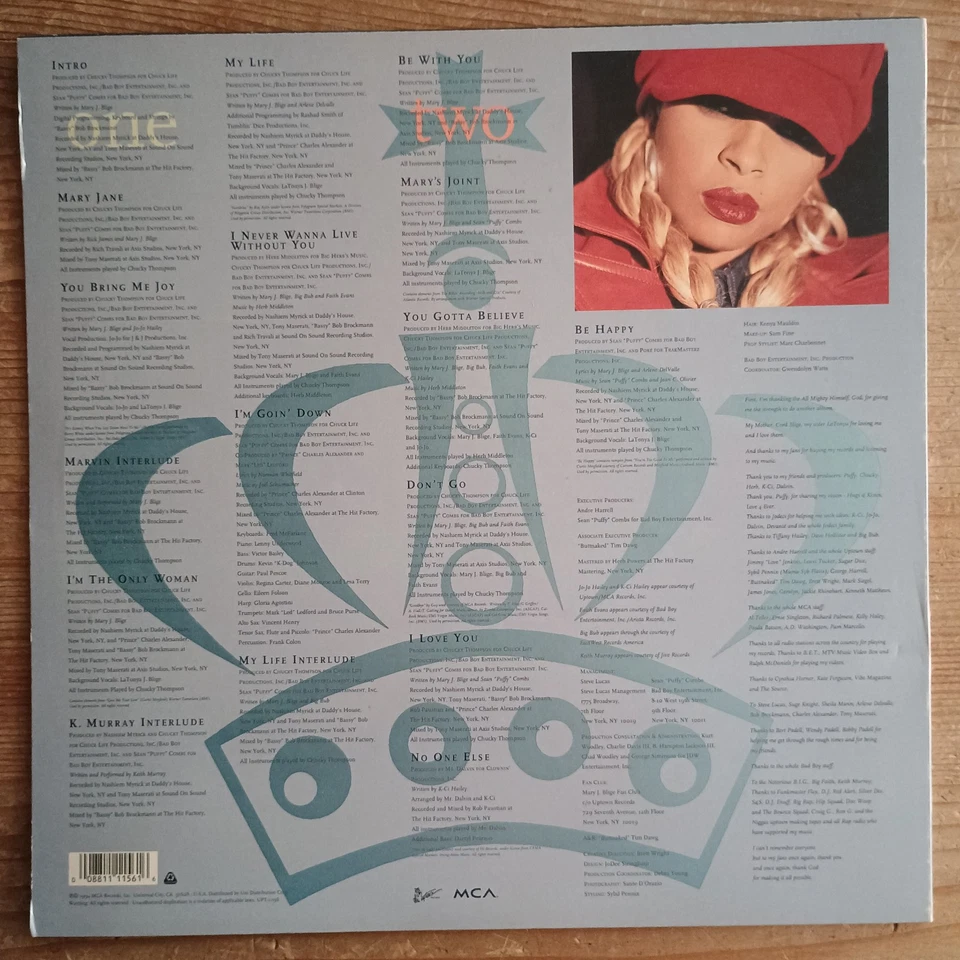 Mary J. Blige ‎– My Life LP US-1994 1st PRESS VG++/VG(+) - Bild 2 von 4