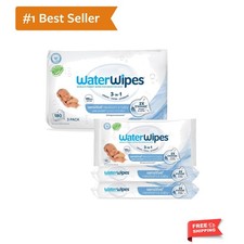 Sensitive Newborn  Baby Wipes, 3-In-1 Cleans, Cares, Protects, 99.9 Water,...