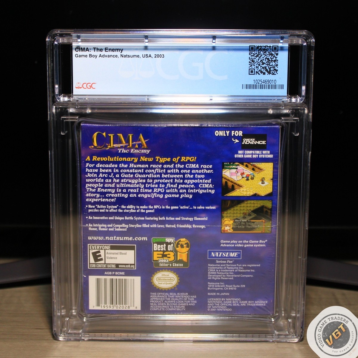 CGC 9.4 A - CIMA: The Enemy Game Boy Advance, GBA 2003 NEW! - RARE