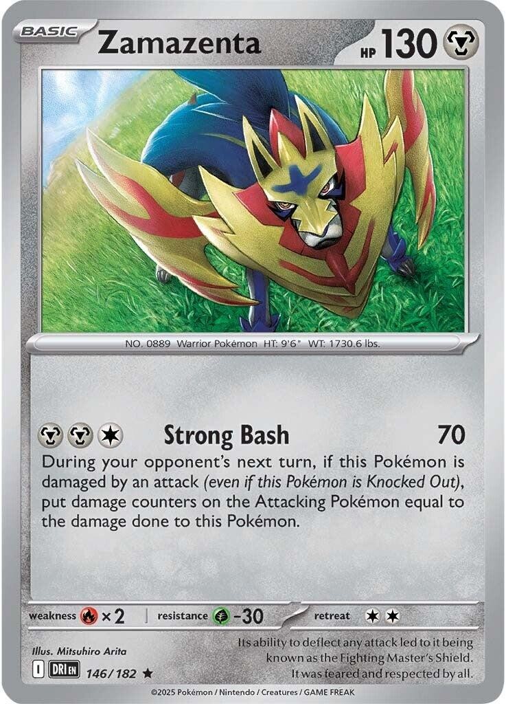 NM Holofoil Zamazenta - 146/182 - 146/182 - SV10: Destined Rivals