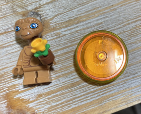 LEGO Dimensions 1.5" E.T. Flowers + Base Tag 71258 Extra Terrestrial Untested