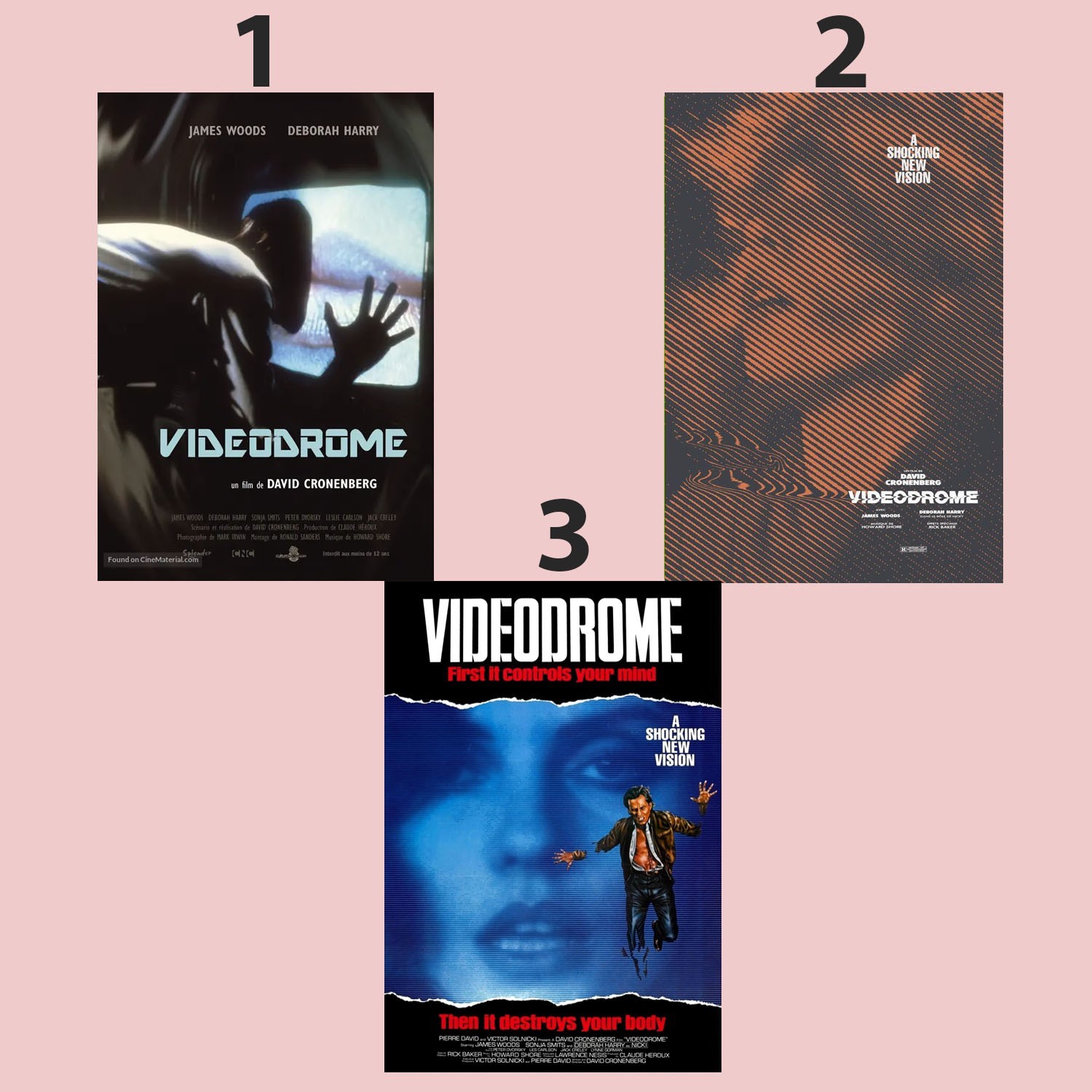 Videodrome 1983 Fantascienza Horror Classico Film Poster Collezione Poster
