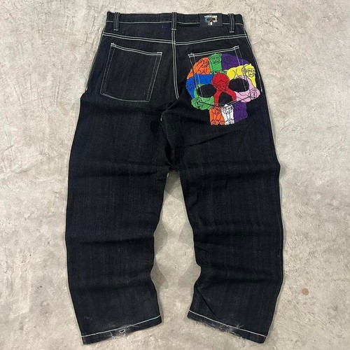 Vintage y2k Evolution Design Embroidered Pants