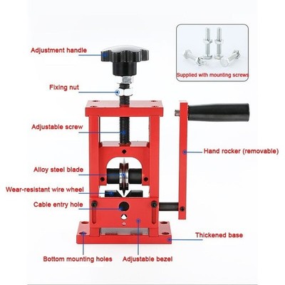 Manual Waste Wire Stripping Machine Cable Stripper     Scrap Wire Peeling #ea