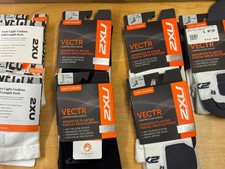 JOBLOT 2XU Vectr Light Cushion Full-Length Compression Socks XL crew no-show