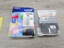 New Genuine Brother LC203BK Black High Yield Ink Cartridge LC203BK Exp 09/2023