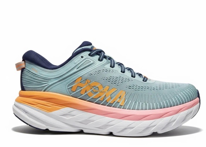 Hoka One One Bondi 7 'Blue Haze' Women's Running Shoes sneakers 9.5 no insoles