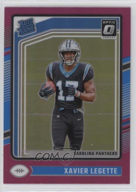 2024 Panini Donruss Optic Rated Rookie Pink Prizm Xavier Legette #299 0gj3
