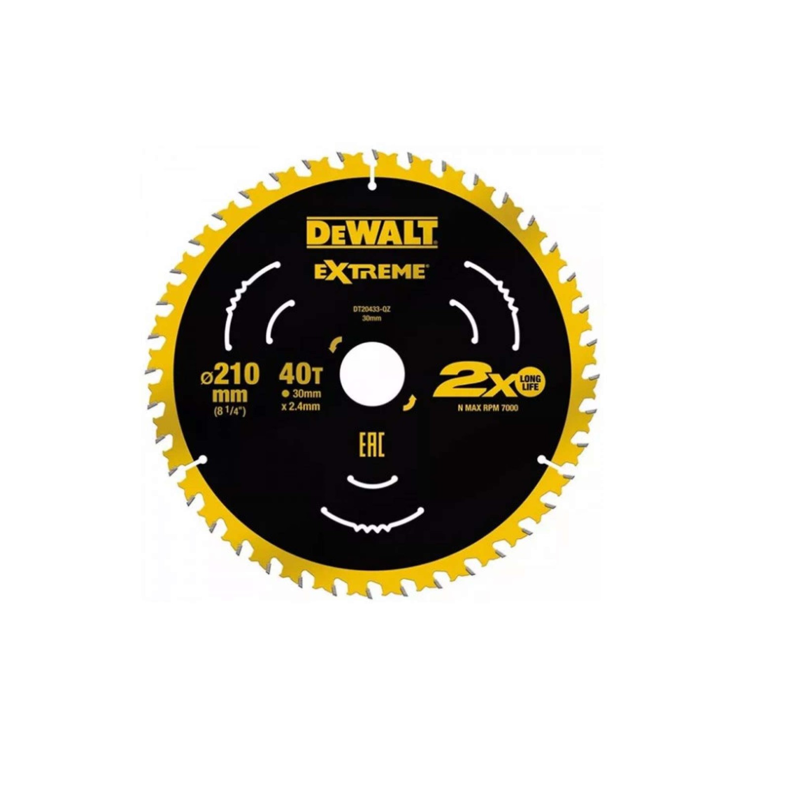 Disco Dewalt DT20433-QZ 210x30mm 40T | Ricambio Originale Extreme