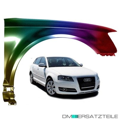 Audi A3 8P1 8PA Kotflügel vorne Rechts Fender FACELIFT 2008-2012 LACKIERT