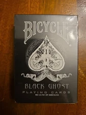 Ellusionist Bicycle Black Ghost Playing Cards Deck FIRST Edition Sealed Rare