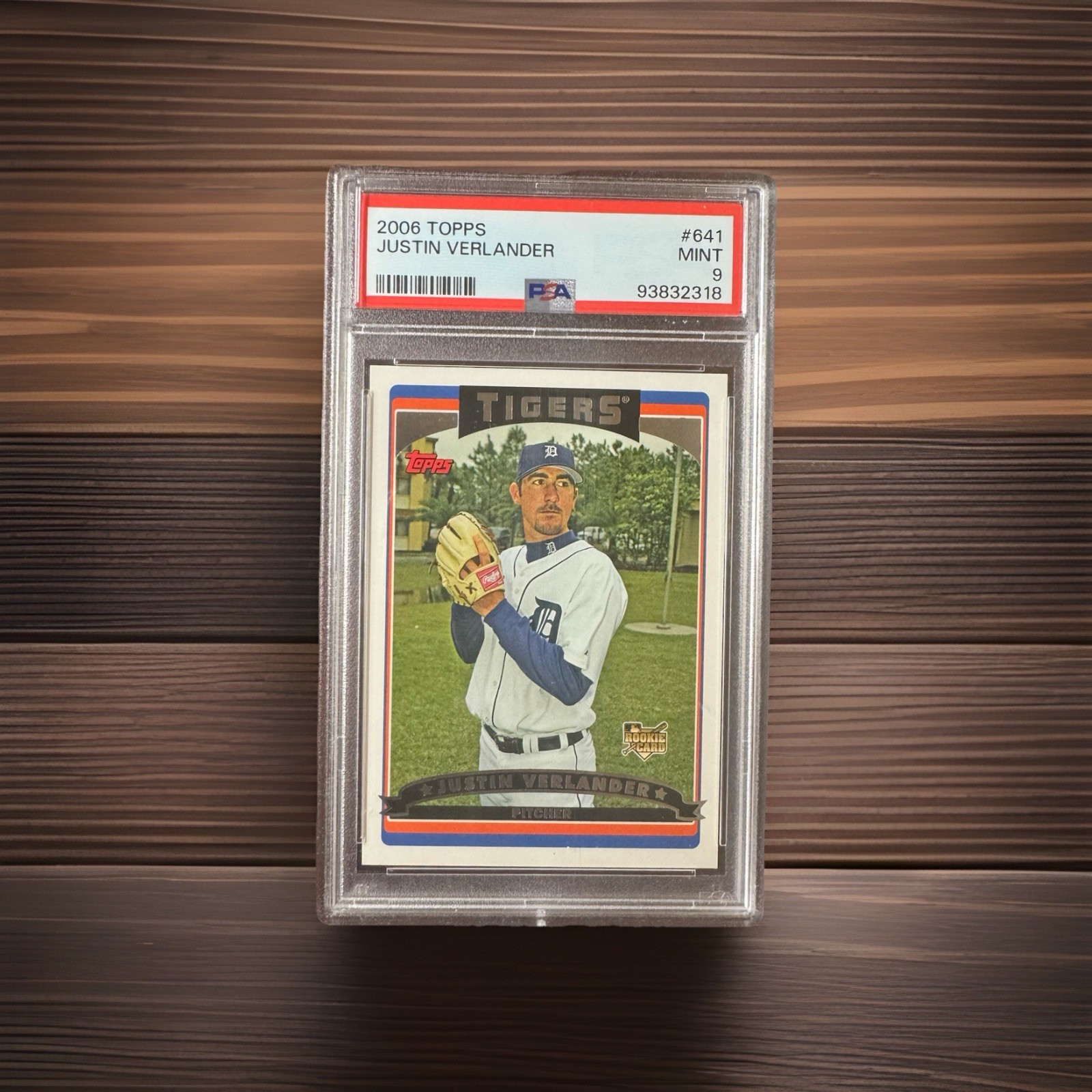 2006 TOPPS - Justin Verlander #641 (RC) PSA 9