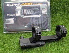 Sig Sauer #SOA20014 ALPHA-MSR 30mm 1.535" Aluminum Scope Mount, Black