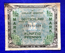1944 GERMANY (MILITARY CURRENCY) - 1/2 PFENNIG - VF - SA1