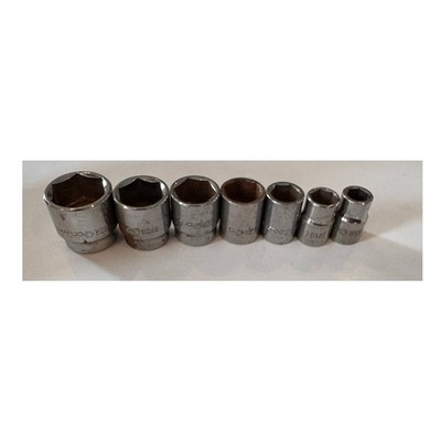 Lot of 7 Matco Tools 3/8'' Drive Shallow Sockets B126/146/166/206/226/246/286 USA