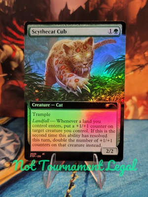 #ad FTP Scythecat Cub Foil MTG Extended Art $6.99