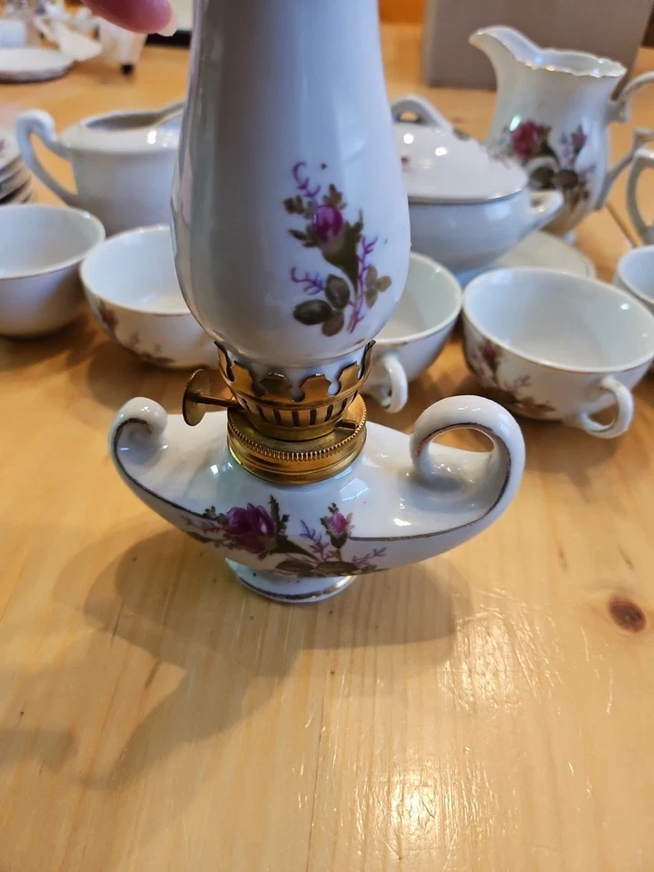 Детский чайный сервиз из 22 предметов с узором из мха и розы - Изображение 4 из 4