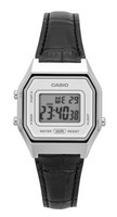 Casio Vintage Digital Lederarmband Quarz Silber Zifferblattla680Wel-1 Unisexuhr