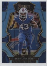 2022 Panini Select Premier Level Light Blue Prizm 76/99 Terrel Bernard #113 rf2