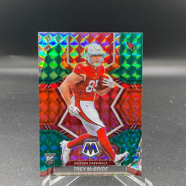 Trey McBride 2022 Panini Mosaic Choice Red and Green 331 Arizona Cardinals RC