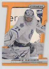 2013-14 Panini Prizm Orange Die-Cut Prizm 24/50 James Reimer #101 1x1