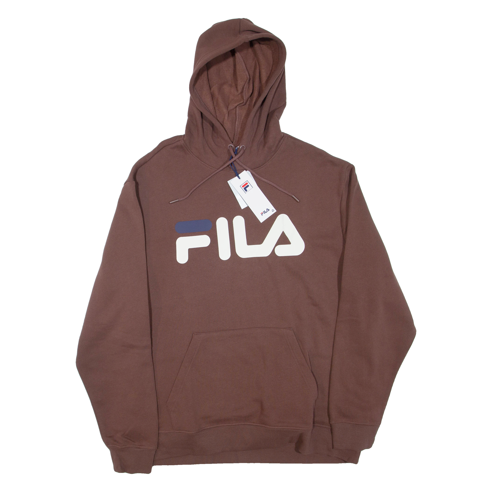 FILA Felpa con Cappuccio Uomo Marrone XL