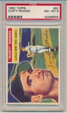 1956 Topps Dusty Rhodes (White Back) (#50) PSA8 PSA