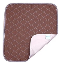 20x22 Inch Brown Waterproof Washable Seat Pad, Incontinence, Chair, Protector