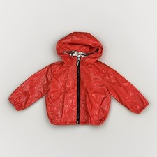 Burberry Boys Bright Red Lorenzo Lightweight Hooded logo Jacket size 2T
