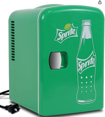 Coca-Cola Sprite 4L Cooler/Warmer W/ 12V DC and 110V AC Cords, 6 Can Portable Mi