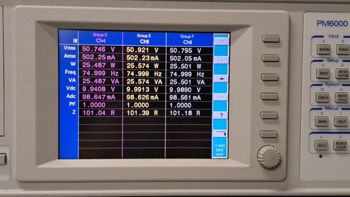 Voltech PM6000 Power Analyzer with 6 channels (3x30A + 3x3A) - Picture 4 of 4