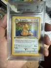 1999 Fossil 1st Edition #4 Holo Dragonite Graded 9/9.5