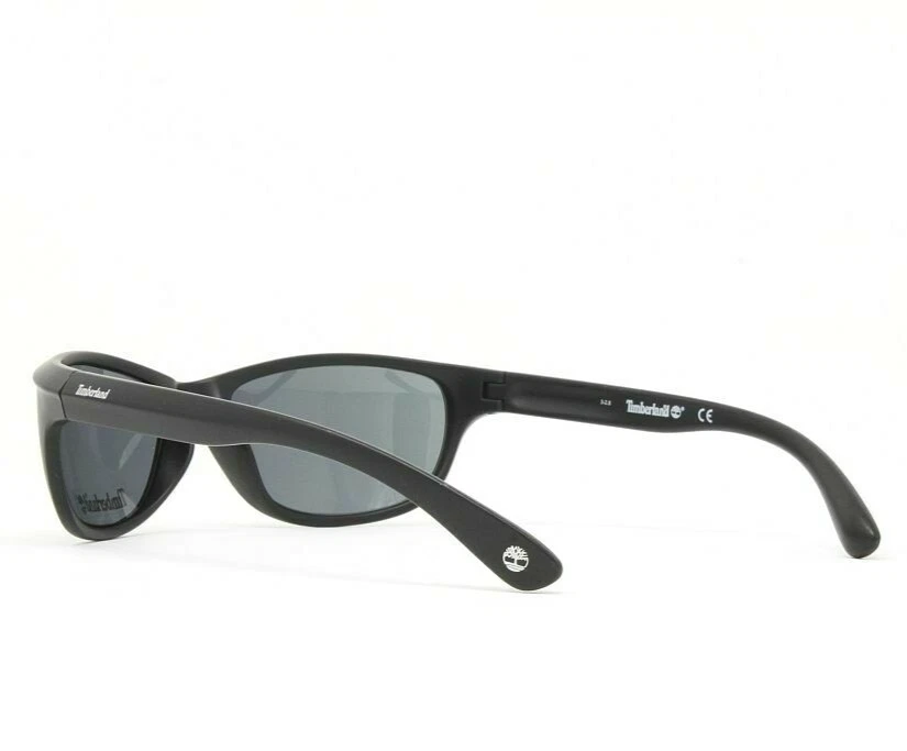 Timberland men's Sunglasses TB7117 02A Matte Black 61mm Grey Lens Plastic Frame