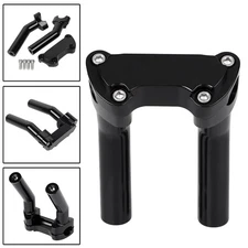 CNC 5.5" Handlebar Risers Top Clamp For Harley Night Train Sportster 1000 883