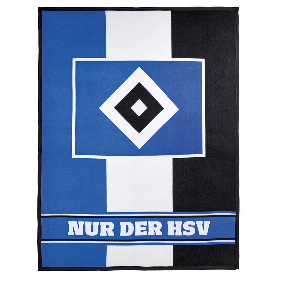 Hamburger SV HSV Fleecedecke Blockstreifen 150x200cm