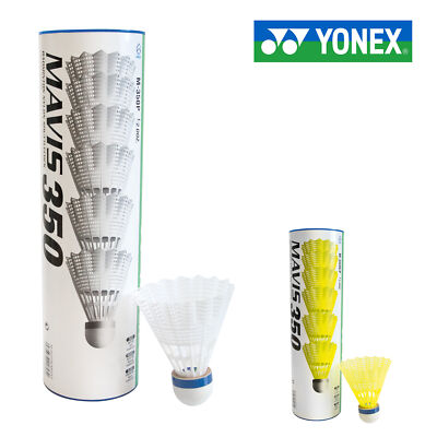 YONEX MAVIS 350 Badmintonbälle 6er Dose   Weiß/Gelb   Slow/Medium/Fast