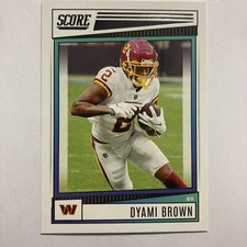 2022 Score Football Base #252 Dyami Brown - Washington Commanders Tc1