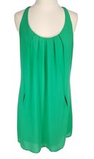 My Michelle Womens Sheath Mini Dress Junior Size 15 Green Crew Neck Sleeveless