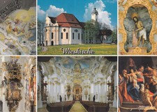 Alte Postkarte - Wieskirche