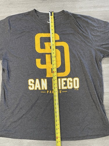 San Diego Padres Gray MLB Baseball T-Shirt Men’s Size 2XL Tall 2XT - Picture 4 of 5