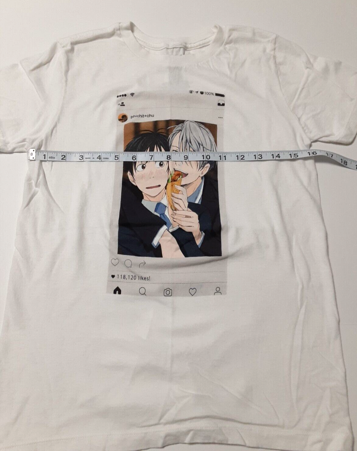 Yuri on Ice Crunchyroll Phichit + Chu Anime T-shirt Size XS XSmall White  Tee | eBay