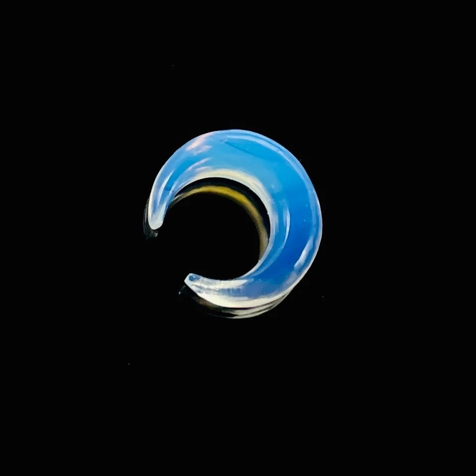 Opalit Glas Körper Piercing Tribal Septum Crescent Hufeisen Pincher Größe 2-12mm - Bild 3 von 4