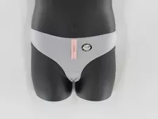 Mamia Women Size XL Panty Gray Hipster Cotton & Lace Floral Intimates Lingerie