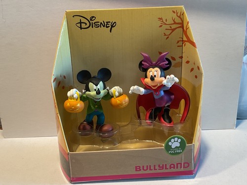 Disney Bully Bullyland Micky Maus + Minni Halloween 2 x Figur Kürbis/ Vampir ovp