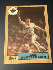 Lee Guetterman - Seattle Mariners 1987 Topps AUTOGRAPHED 