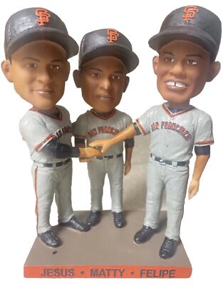 Felipe Matty Jesus Alou SF GIANTS BOBBLEHEAD SGA SAN FRANCISCO Felipe Matty Jesus Alou SF GIANTS BOBBLEHEAD SGA SAN FRANCISCO